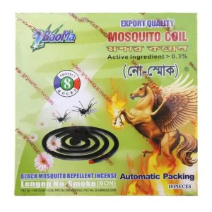 বাওমা মশার কয়েল নো- স্মোক 10 পিচ